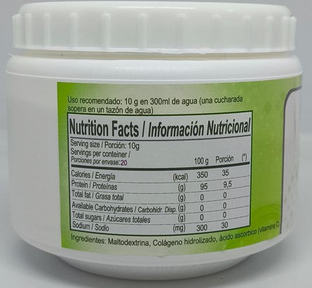 Colágeno Hidrolizado 200 mg 20 porciones