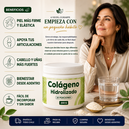 Colágeno Hidrolizado 200 mg 20 porciones