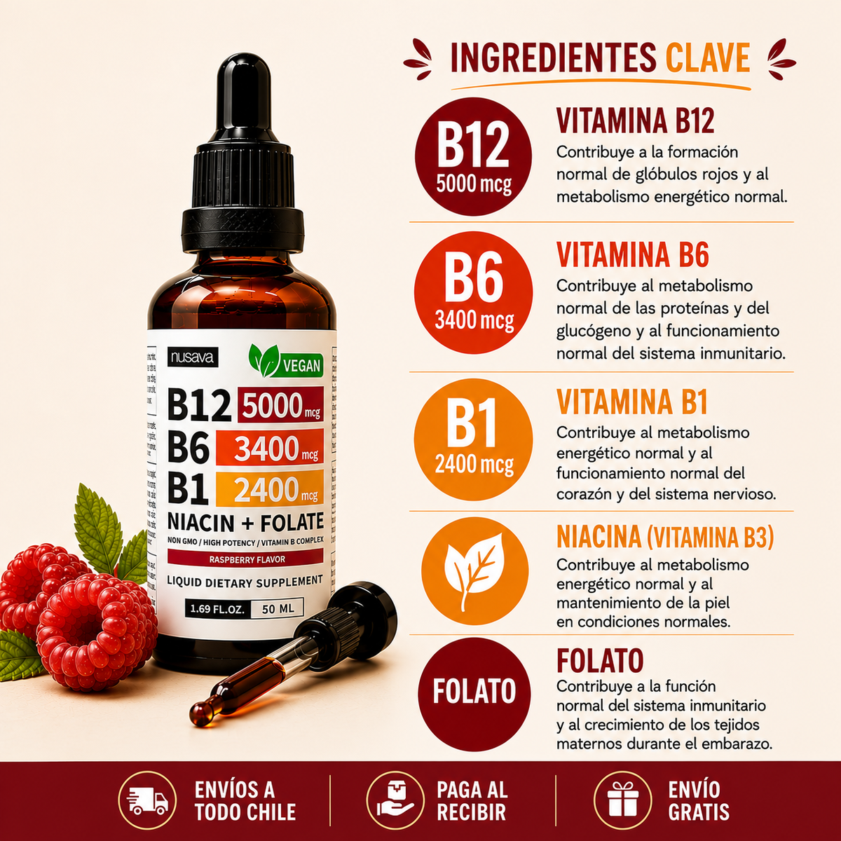 B12 Vitamina en Gotas