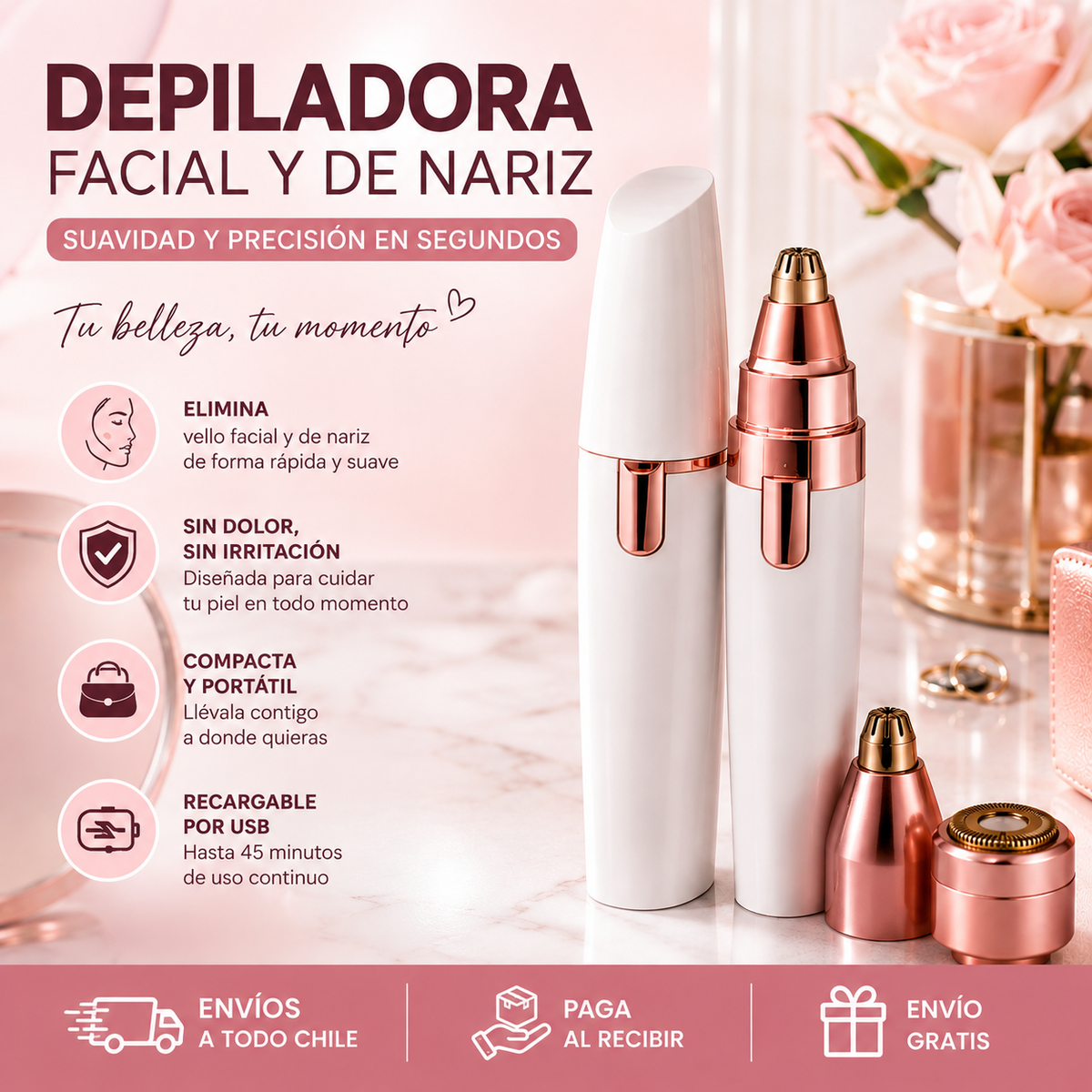 Depiladora para Rostro y Nariz