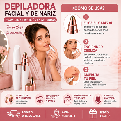 Depiladora para Rostro y Nariz
