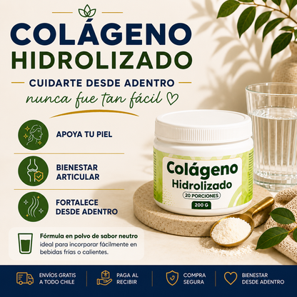 Colágeno Hidrolizado 200 mg 20 porciones