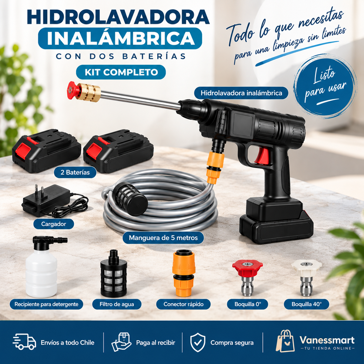 Hidrolavadora Inalámbrica