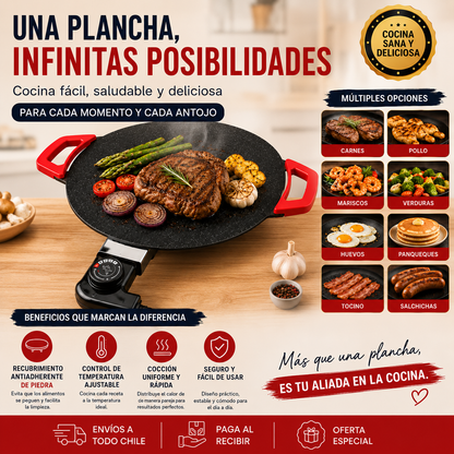 Plancha Eléctrica Antiadherente