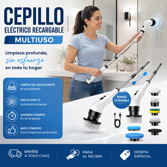 Cepillo Eléctrico Recargable Multiuso