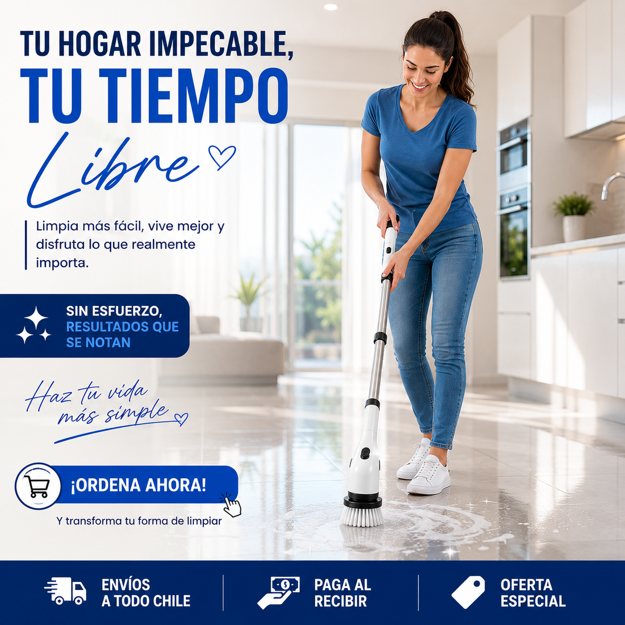 Cepillo Eléctrico Recargable Multiuso