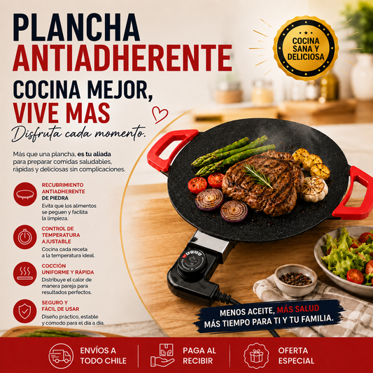 Plancha Eléctrica Antiadherente