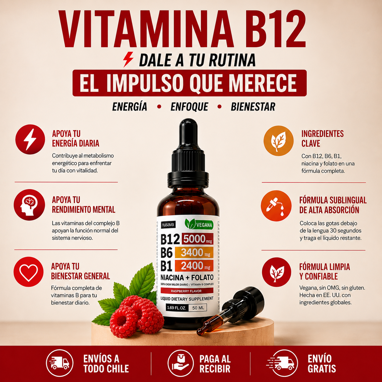 B12 Vitamina en Gotas