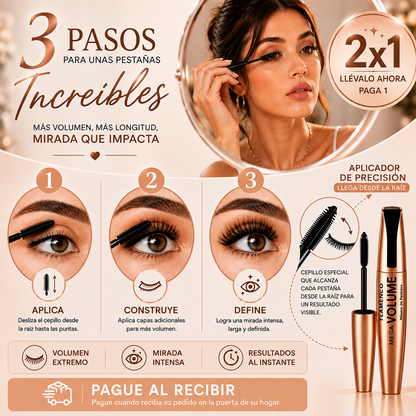 Máscara de Pestañas Waterproof - Oferta Especial 2X1