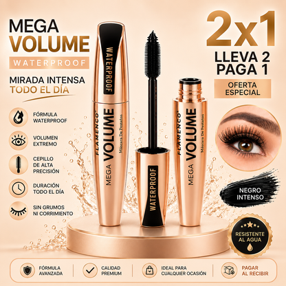 Máscara de Pestañas Waterproof - Oferta Especial 2X1