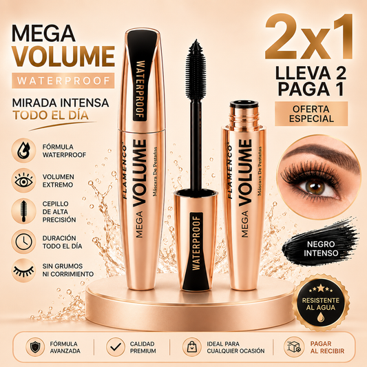 Máscara de Pestañas Waterproof - Oferta Especial 2X1