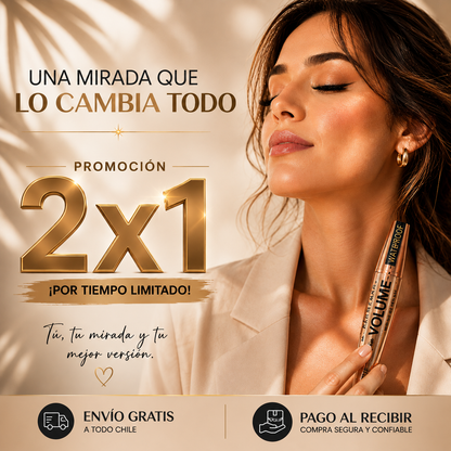 Máscara de Pestañas Waterproof - Oferta Especial 2X1