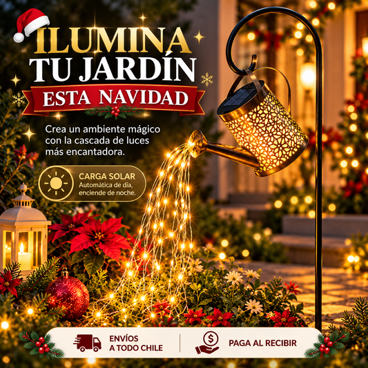Regadera Solar Decorativa Jardín